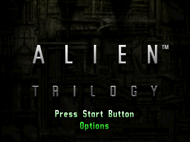 Alien Trilogy Title Screen